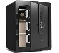 Code Safe Home Petit 45cm Coffre-Fort Empreinte Digitale Mot De Passe Bureau Classeur Tout Acier Antivol Coffre-Fort Coffre-Fort