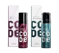 Code Steel & Iridium No Gas Lot de 2 parfums corporels pour homme 120 ml