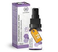 CODE VITAL® Melatonin Relax Spray + Lavande + Valériane 10 ml I Spray Mélatonine Haute Efficace Nuit I Technologie Booster : Plus Efficace que Liposomal | I Bonne Nuit Spray I 70 Applications