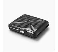 ÖGON -DESIGNS- Portefeuille à Code en Fibre de Carbone, Coffre-Fort de Poche, Protection RFID, Capacité 10 Cartes et Billets, modèle Code Wallet