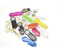 Code24 Porte-clés avec Jeton pour Chariot de Supermarché, avec Code d'Enregistrement pour Localisation de Clé, Jauge de Profondeur de Profil de Pneu, Idée Cadeau d'Entreprise, Jeu de 20