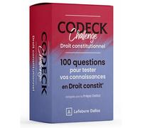 Codeck challenge : Droit constitutionnel 100 cartes questions-réponses - Collectif - Dalloz - Boîte ou accessoire - Scolaire / Universitaire