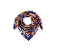 CODELLO Foulard 'Sternzeichen Löwe' bleu marine / noisette / jaune, Taille One Size