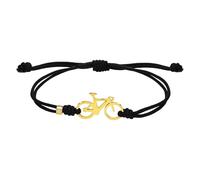 CODEONE Bracelet de vélo avec 2 nœuds en nylon noir, acier inoxydable argenté, doré ou noir, design artisanal, bracelet de vélo, étui cadeau, Mediano, Métal, Sans pierre