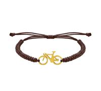 CODEONE | Bracelet de vélo en nylon tressé en marron, bleu, gris ou noir | Acier inoxydable argenté, doré ou noir | Design artisanal | Vélo de route | Coffret cadeau, Mediano, Métal, Sans pierre