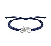 CODEONE | Bracelet de vélo en nylon tressé en marron, bleu, gris ou noir | Acier inoxydable argenté, doré ou noir | Design artisanal | Vélo de route | Coffret cadeau, Mediano, Métal, Sans pierre