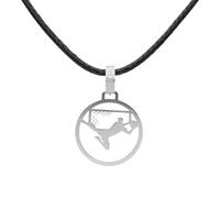 CODEONE Pendentif gardien de but Acier inoxydable | Design sportif artisanal | Coffret cadeau