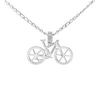 CODEONE Pendentif Xco Custom | Argent sterling 925 millièmes | Design artisanal sportif | Cyclisme | Coffret cadeau, Mediano, Métal, Pas de gemme