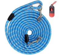Codepets Longue laisse de dressage pour chien - 3,7 m, 6,1 m, 9,1 m - 15,2 m - Fils réfléchissants - Laisse pour chien et chat - Cordon de rappel - Laisse d'agilité pour chiens de petite, moyenne et