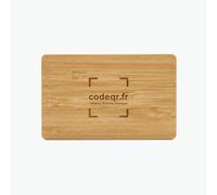 CodeQR.fr - Carte de visite numérique sans contact QR Code | Compatible Smartphones | Paramétrable en ligne | Idéal Commerciaux, Entreprises (Bambou)