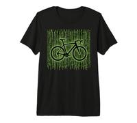 Coder Cycliste Cyberpunk Digital Code Bike Design T-Shirt Haut de Gamme