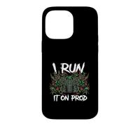 Coder Devops I Run It on Prod Hacker Skull Coque pour iPhone 14 Pro Max