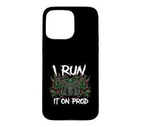 Coder Devops I Run It on Prod Hacker Skull Coque pour iPhone 15 Pro Max
