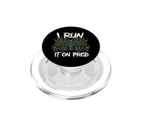 Coder Devops I Run It on Prod Hacker Skull PopSockets PopGrip pour MagSafe