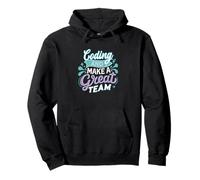 Coder et Je Forme Une Excellente équipe Programmeur développeur Geek Pun Sweat à Capuche