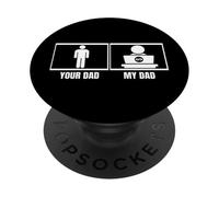 Coder Your Dad My Dad My Dad Fille Fils Développeur de logiciels amusant PopSockets PopGrip Adhésif