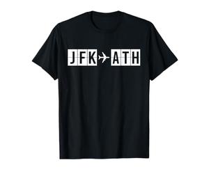 Codes aériens de l'itinéraire de vol JFK ATH New York à Athènes T-Shirt