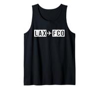 Codes aériens de l'itinéraire de vol LAX FCO Los Angeles Rome Débardeur