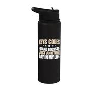 Codes clés et serrures juste un autre jour dans ma vie Serrurier Stainless Steel Insulated Water Bottle