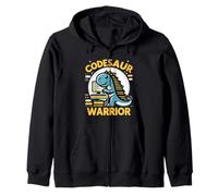 Codesaur Warrior Programmeur Dinosaure rétro ||- Sweat à Capuche