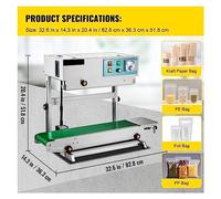 Codeur de date d'impression de scelleur de bande continue de machine de cachetage automatique vertical for empaqueter des graines de médecine de nourriture