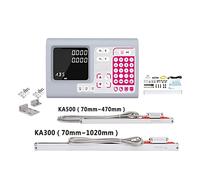 Codeur linéaire, 2 Axis Big Digital Readout DrO Kit Kit 2 et 2 PCS 5U Règle optique linéaire à l'échelle de verre linéaire for la moulin(KA500 KA300 YH800-2S)