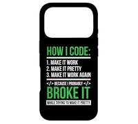 Codeur Programmation - Informaticien Ordinateur Programmeur Coque pour iPhone 17 Pro