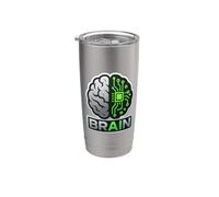 Codeur spécialisé en intelligence artificielle AI Brain Gobelet isotherme en acier inoxydable double paroi