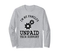 Codeurs d'ingénieur Logiciel de Support Technique Non payé de I'm My Family Manche Longue