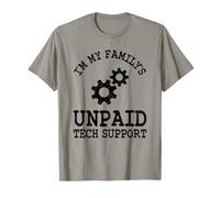 Codeurs d'ingénieur Logiciel de Support Technique Non payé de I'm My Family T-Shirt