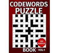 Codewords Puzzle Book: Challenge Your Brain With This 200 Codeword Game for Adults & Gifts for Puzzle lovers gifts.Vol-1