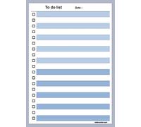 Codex Bloc note To Do List bleu 52 pages détachables A5 15x21 cm