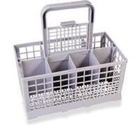 SCANPART Panier à couverts universel pour lave-vaisselle, Gris, 24 x 13,5 cm, Avec compartiment verrouillable, Convient à la plupart des lave-vaisselle