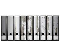 codiarts. Lot d'Etiquettes Autocollantes de 9 Pièces pour Chemises à Dossiers (Autocollant de dos de Dossier) Bois de Couleur Blanche Ancienne