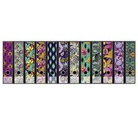 codiarts. Lot d'étiquettes autocollantes pour 12 dossiers larges, perforées avec trou de préhension, étiquette au dos large, décor rétro et vintage