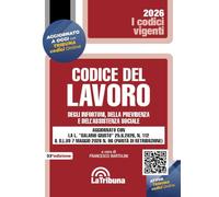 Codice del lavoro, degli infortuni, della previdenza e dell'assistenza sociale. Aggiornato con la L. «salario giusto» 25.6.2026, n. 112 il D.L.VO 7 maggio 2026 n. 96 (parità di retribuzione)
