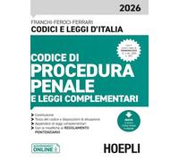 Codice di Procedura penale e leggi complementari 2026