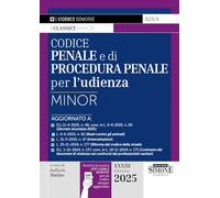 Codice penale e di procedura penale per l'udienza. Ediz. minor. Con App Codici Simone per un codice sempre aggiornato