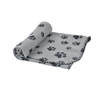 plaid 100% polyester 100*70cm - design pattou coloris gris pour animaux Gris