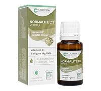 CODIFRA Complément alimentaire Normalite D3 2000 UI Immunité et capital osseux Flacon 15 ml