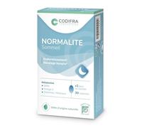 CODIFRA | Normalite Sommeil | Mélatonine + SAMe + Oméga-3 | Favorise l'endormissement & atténue les effets du décalage horaire | 30 capsules