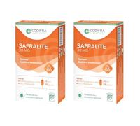 CODIFRA | Safralite 30mg, Complément Alimentaire Humeur et Équilibre Émotionnel | Safran, Vitamine B6, Zinc, Griffonia | Fabrication Française | Lot de 2x 28 Gélules