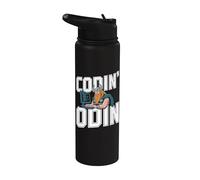 Codin' Odin - Programmateur logiciel de codage drôle Stainless Steel Insulated Water Bottle