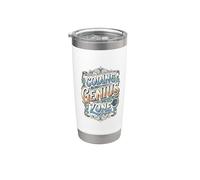 Coding Genius Zone Coder Programmer Joke Humour Software Gobelet isotherme en acier inoxydable double paroi