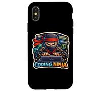 Coding Ninja Programmateur Informatique Amusant Coque pour iPhone X/XS