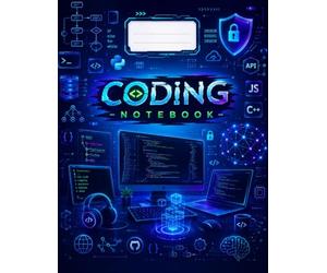 Coding Notebook: 200 Pages Graph Paper Notebook for Programming, Computer Science, Coding Projects, Algorithms, STEM Learning, Class Notes and Software Development