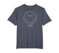 Coding Smile T-Shirt, Homme Grandes Tailles, Bleu Chiné, 3X Tall