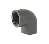 Codital Coude 90° PVC Pression à Visser FF 1" 1/2 de Raccord PVC Pression