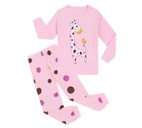Codkkre Pyjamas pour Filles Ensemble de Pyjamas pour Enfants Coton Manches Longues Hiver Licorne 2 pièces 10 Ans