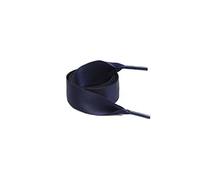 Codulu Lacets plats en soie douce avec ruban de satin, 2 cm de large, pour femmes et filles, baskets, chaussures de sport, chaussures décontractées, bleu marine, 100